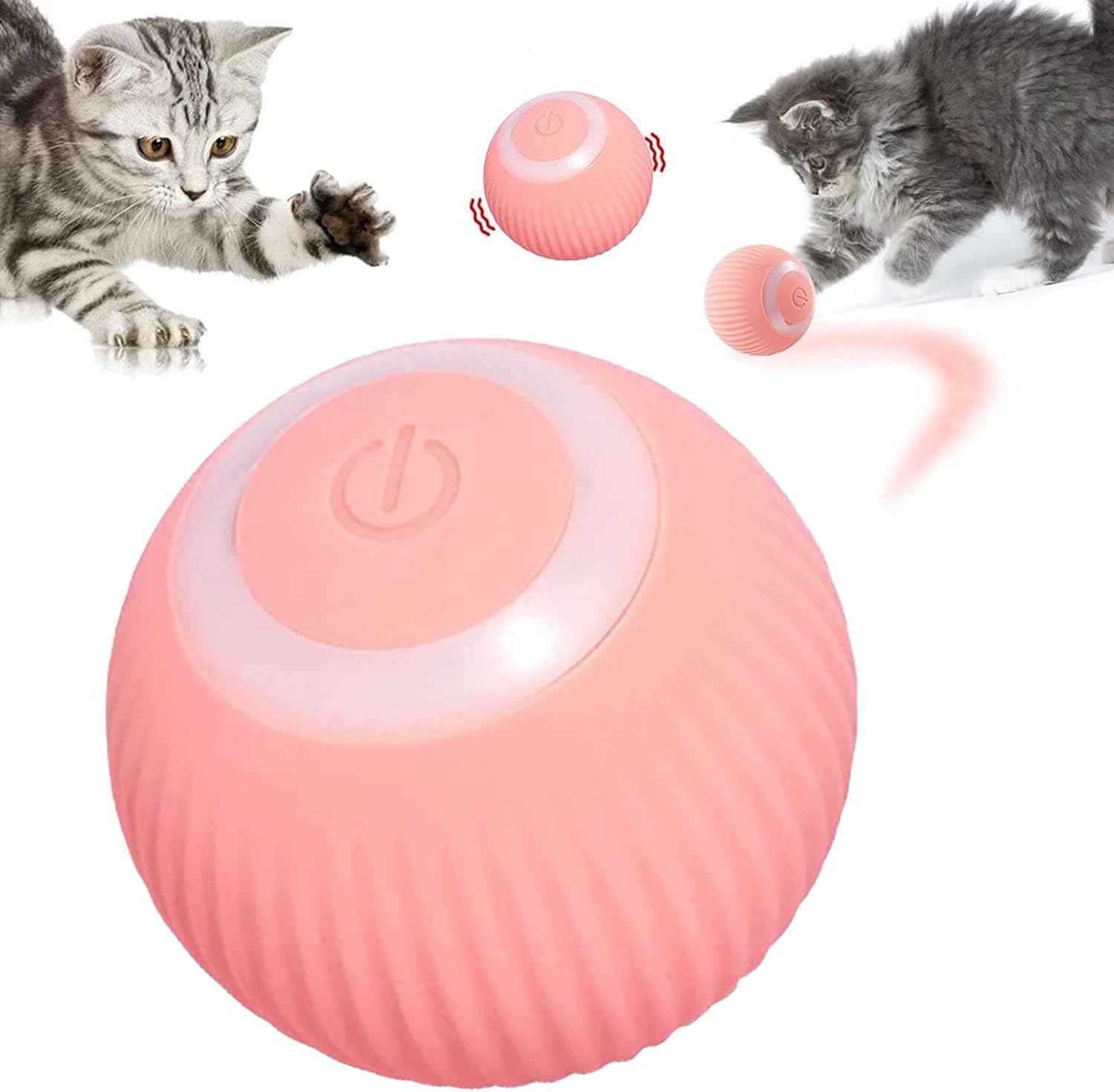 Bola de Juguete Interactivo para Gatos Rosa