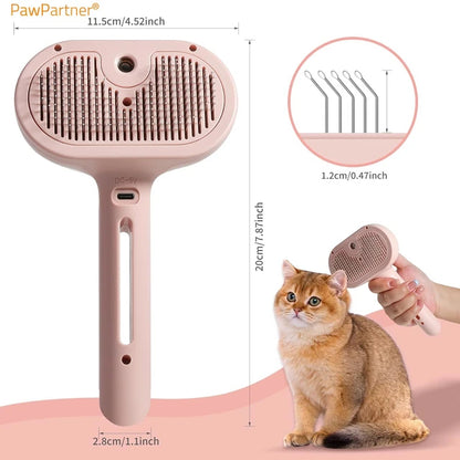 Cepillo de Vapor para Mascotas Rosa