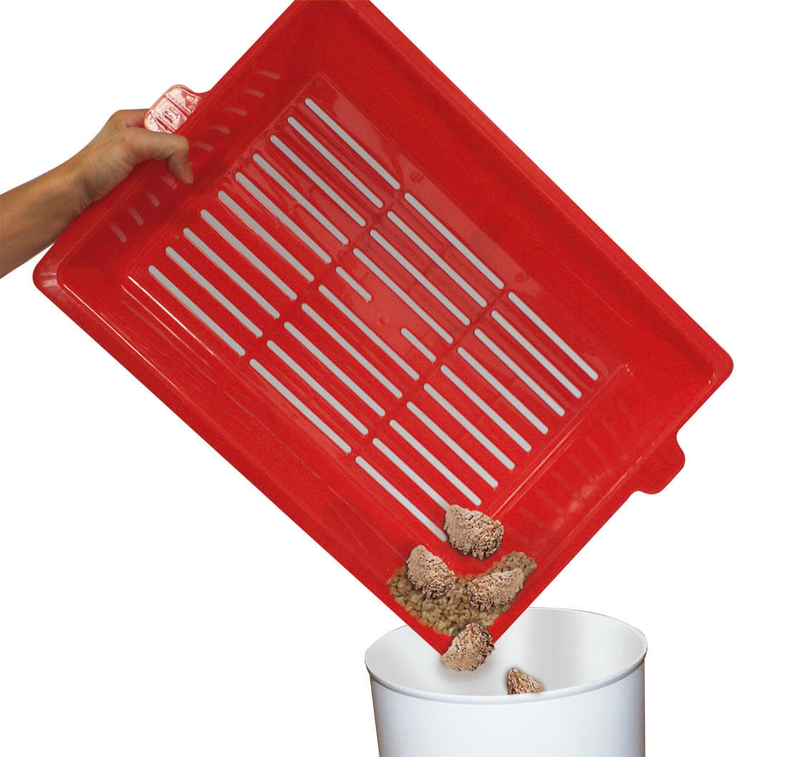 Arenero Sift & Go montado para el uso diario del gato